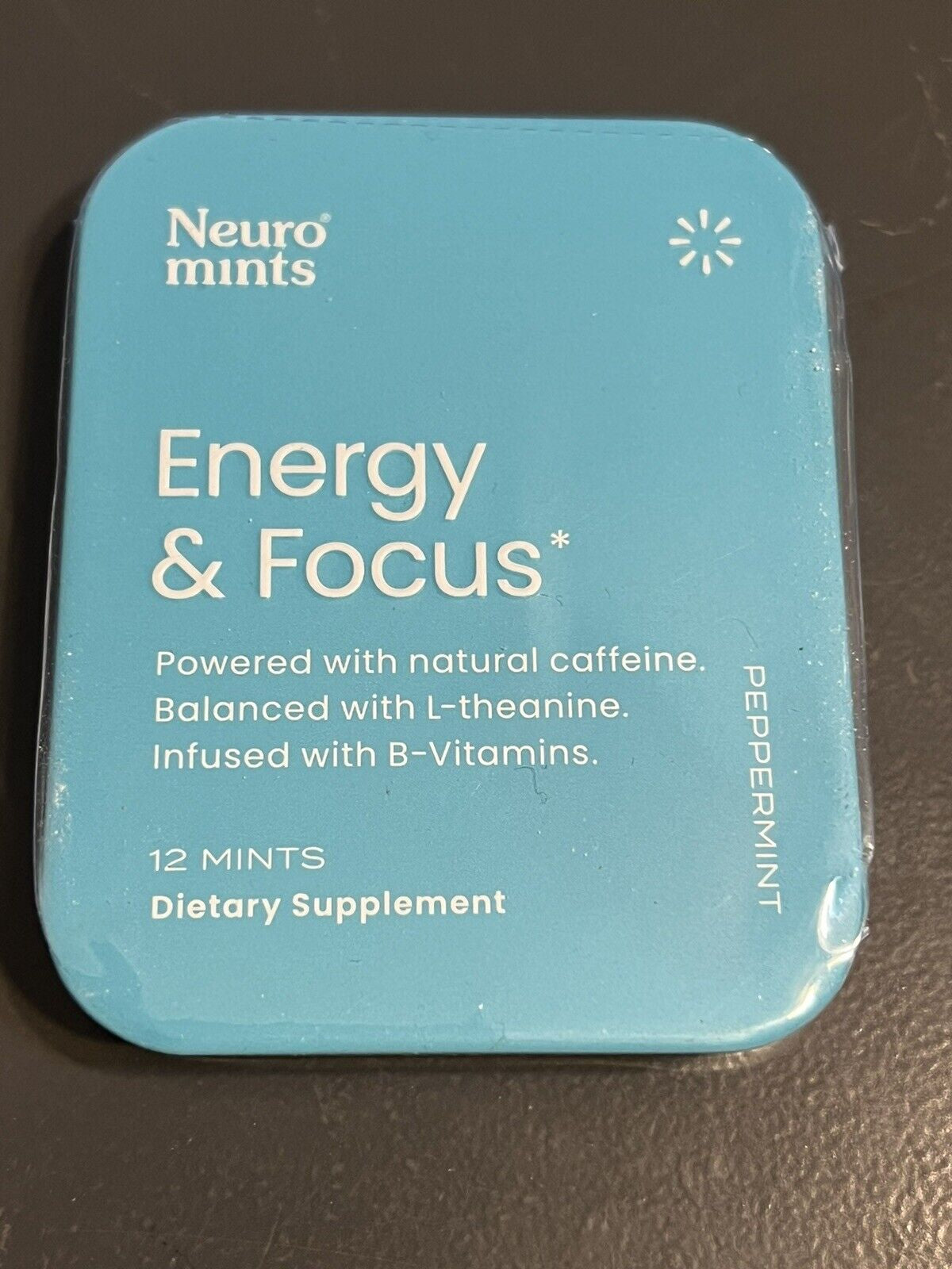 Neuro Mints L-Theanine B-12 Nootropics Caffeine 2Pk 24 Pcs Boost Energy & Focus