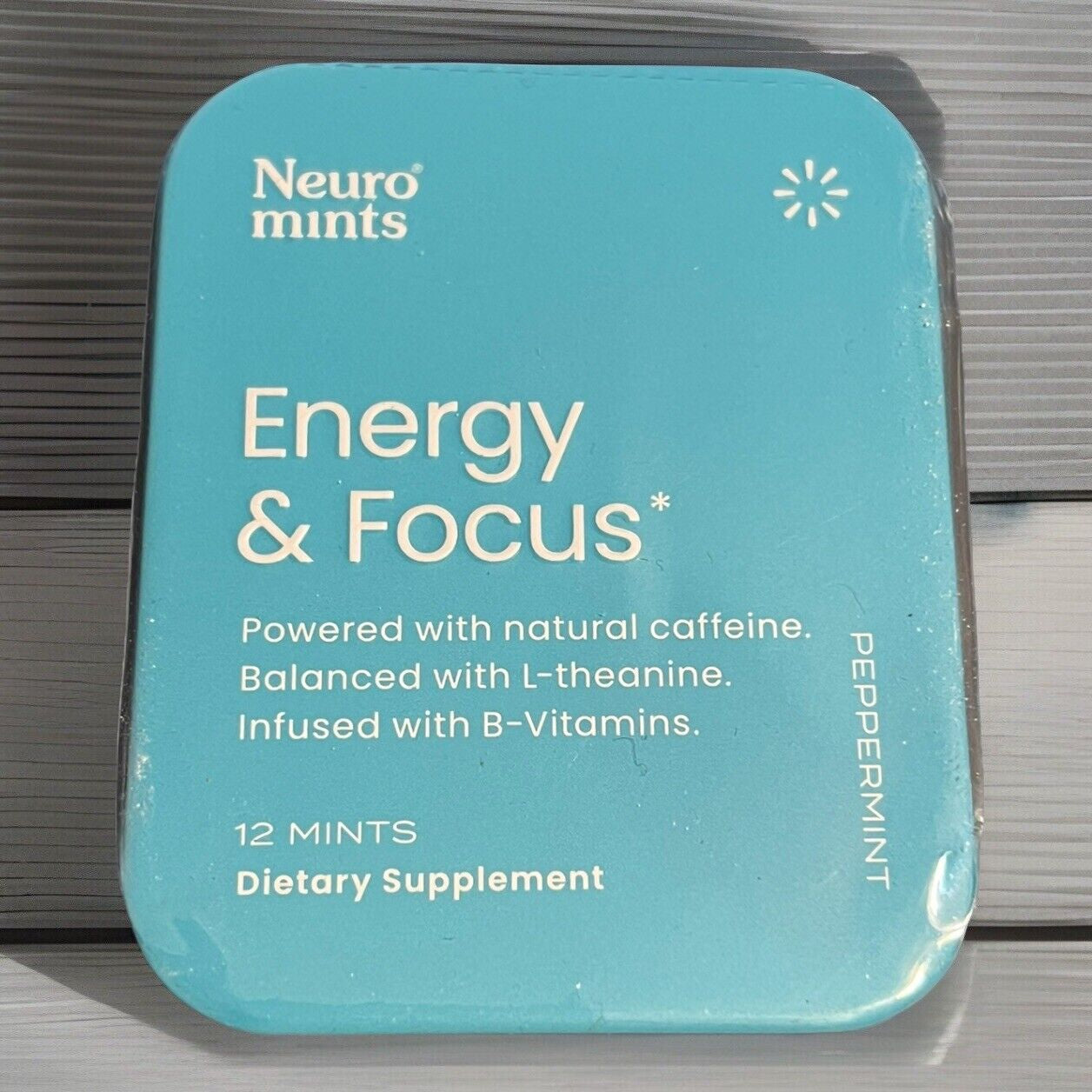 Neuro Mints L-Theanine B-12 Nootropics Caffeine 2Pk 24 Pcs Boost Energy & Focus